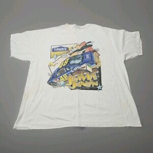 Chase Authentics Jimmie Johnson Nascar Looney Tunes Full Graphic T-shirt Size XL